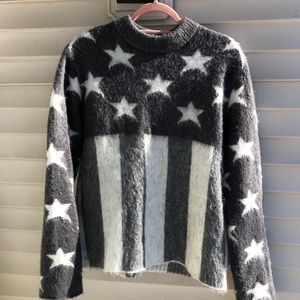 LOUIS VUITTON USA FLAG MOHAIR JACQUARD CREWNECK